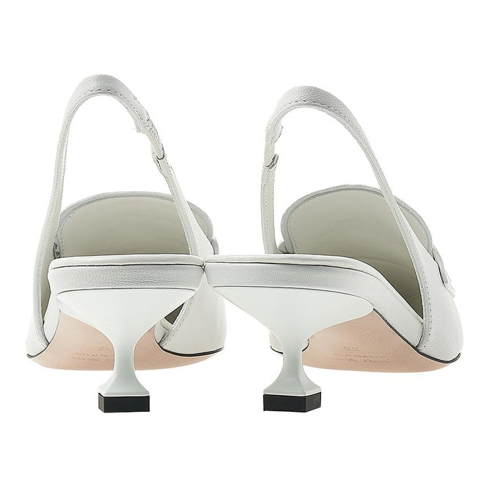 Miu Miu Black Leather Slingback Pumps