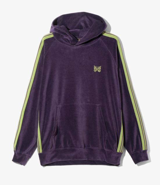 NEEDLES Women’s Hooded Sweatshirt QV320 PURPLE DOM