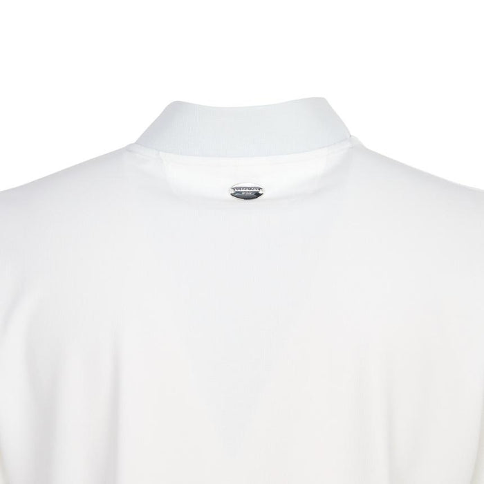 MARK&LONA Men’s Golf Mock Neck Short Sleeve T-Shirt White