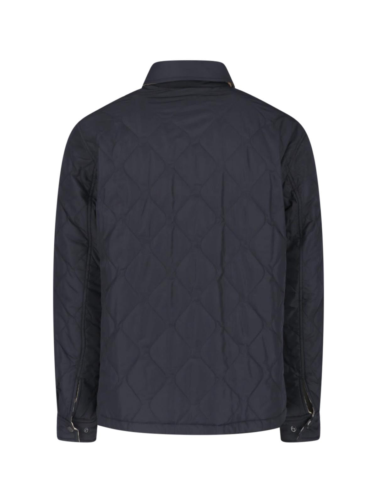 BURBERRY Black Down Puffer Jacket for Men