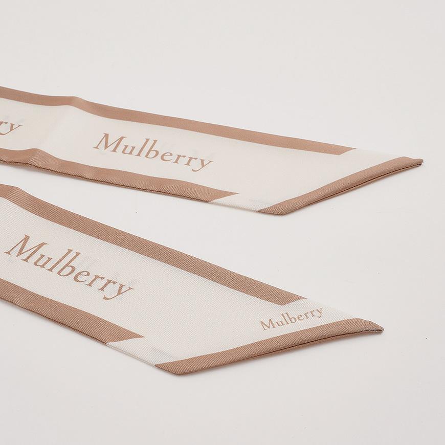 Mulberry Women’s Logo Skinny Scarf