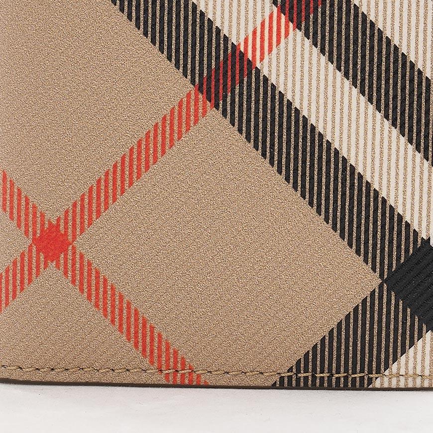 BURBERRY Men’s Check Folding Card Holder Wallet