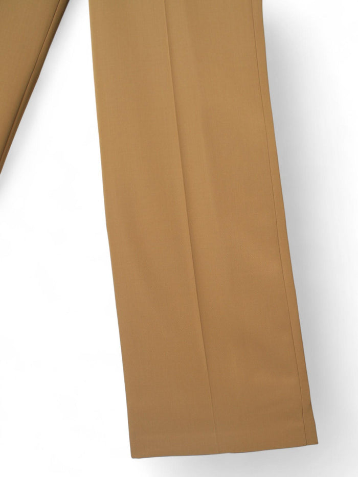 Dries Van Noten Camel Wool-Blend Classic Pants for Men 241 020917 8153 102