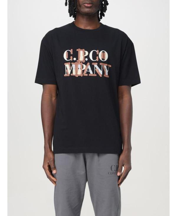 CP Company Blur Logo Jersey T-Shirt Black Men