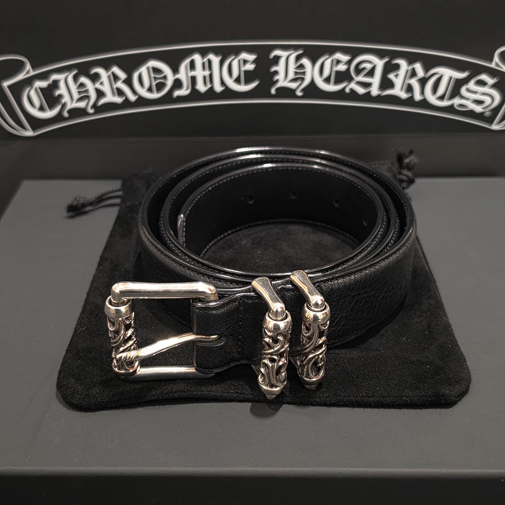 Chrome Hearts Leather Roller Belt Men’s