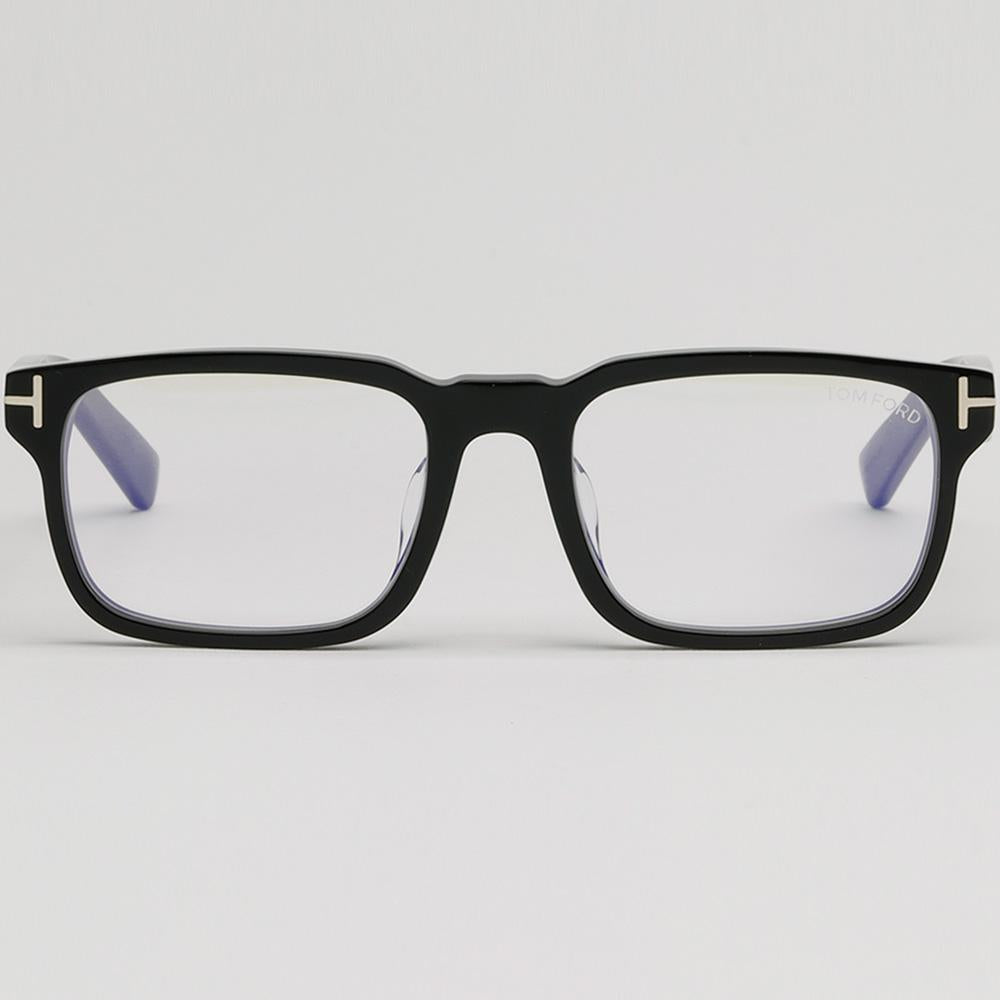 TOM FORD Blue Light Blocking Black Square Acetate Eyeglasses Unisex TF6006DB 001