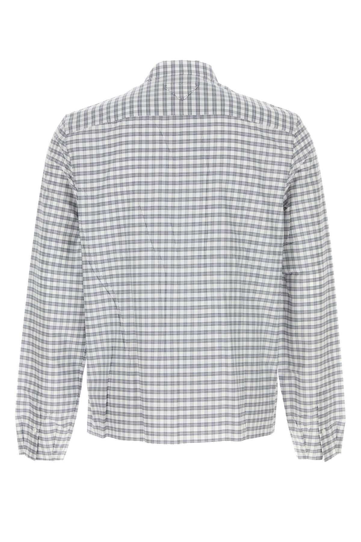 PRADA Cotton Long Sleeve Dress Shirt Black Men’s