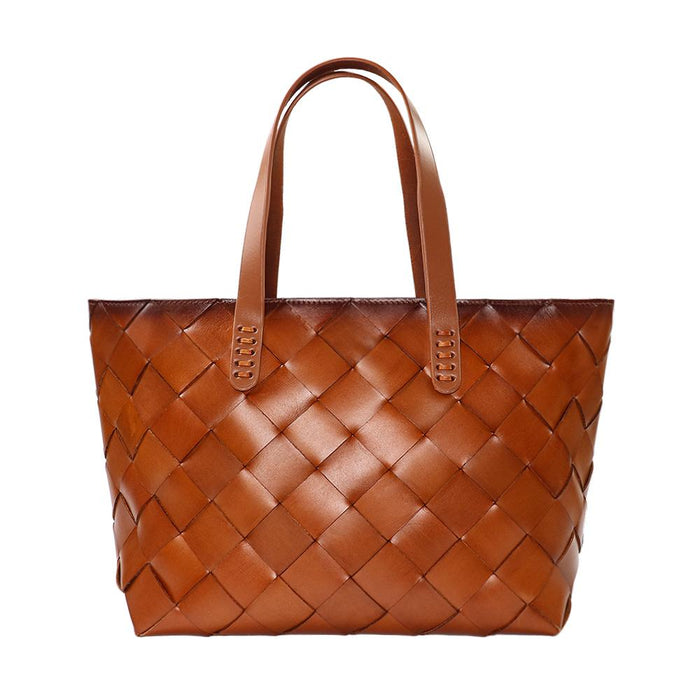Dragon Diffusion Tan Leather Crossover Tote Bag 8181 TAN