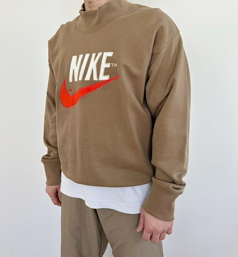 Nike Camel Fleece Crewneck Sweatshirt Mens Asian Fit DM5274 258