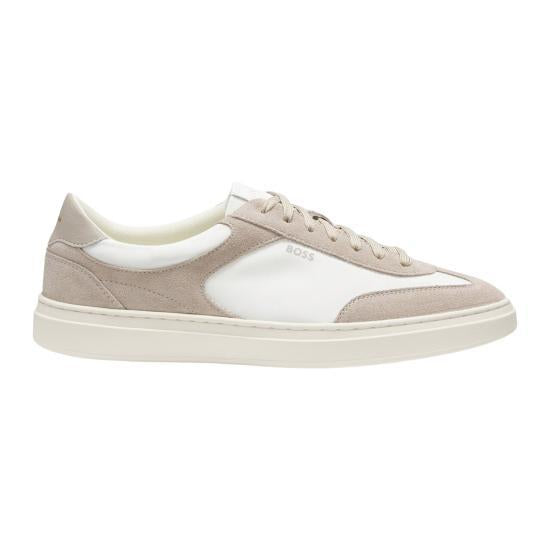 HUGO BOSS Leather Low-Top Sneakers for Men 50567947 122 OPEN WHITE DOM
