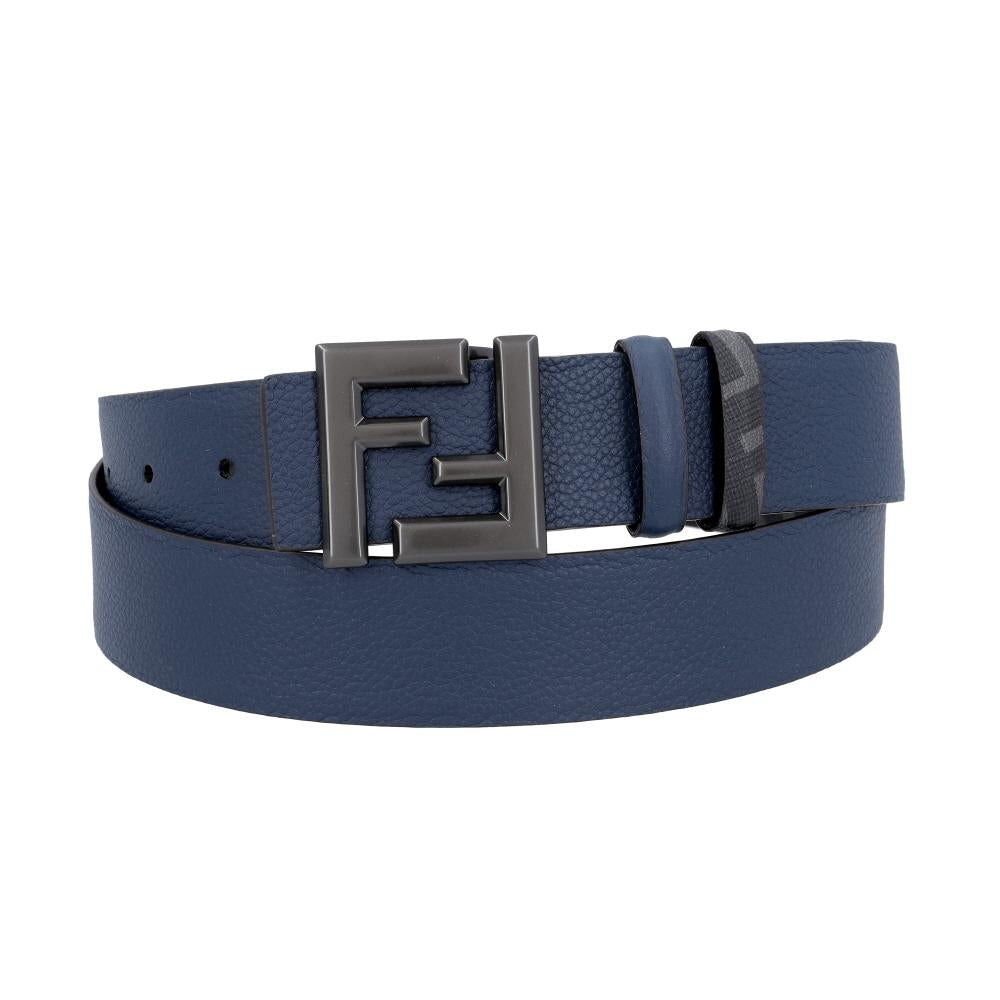 FENDI Reversible FF Logo Leather Belt for Men