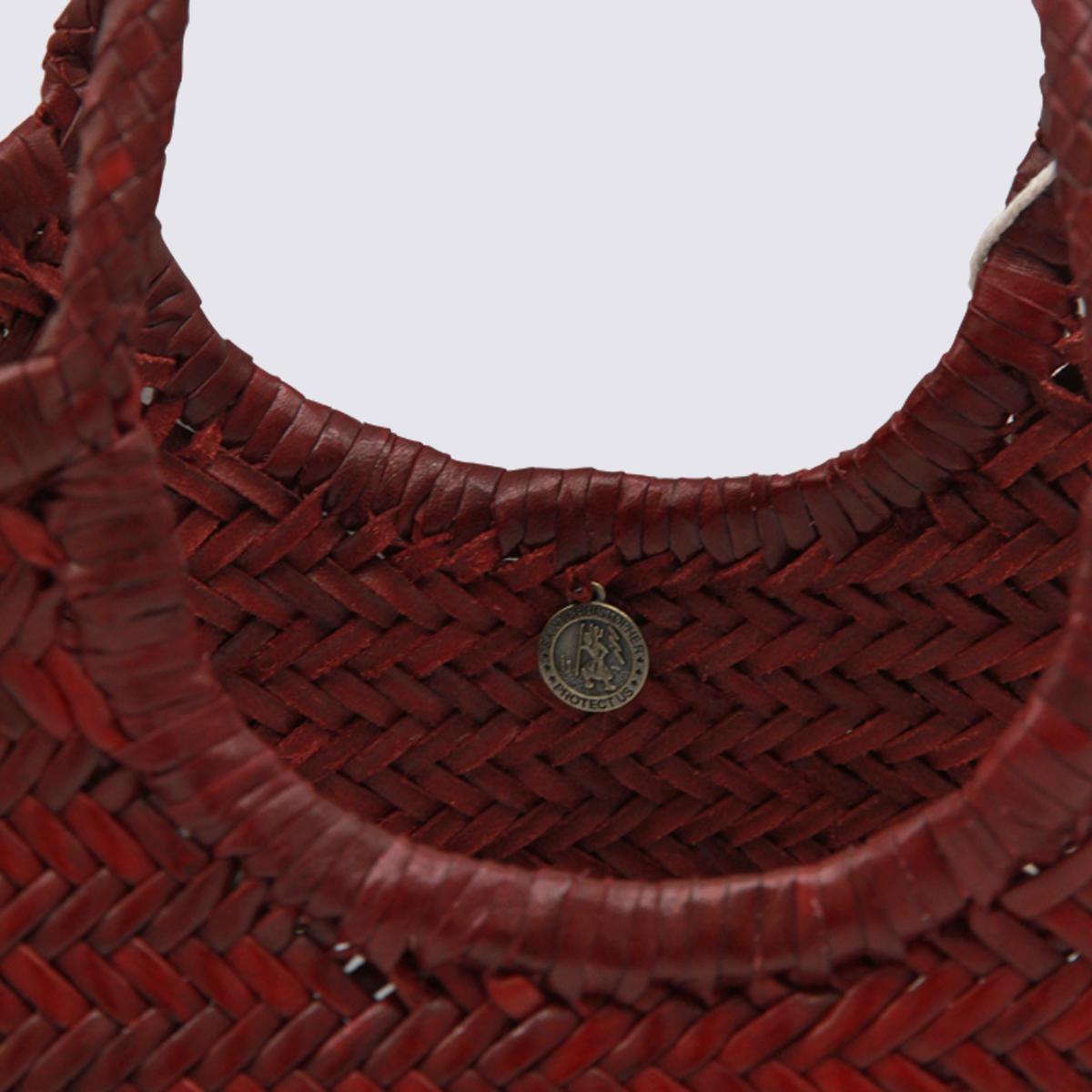 Dragon Diffusion BORDO Woven Leather Tote Bag