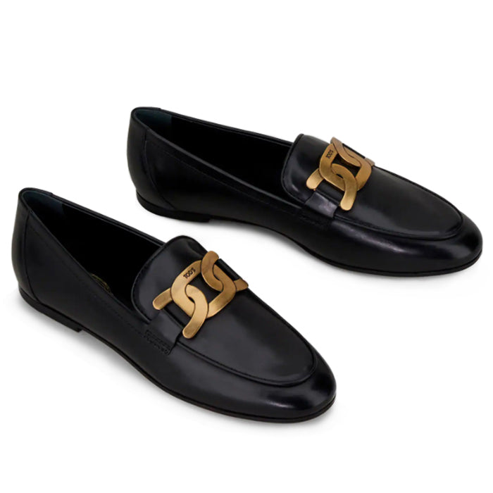 Tods Kate Leather Driving Loafers Black Women’s