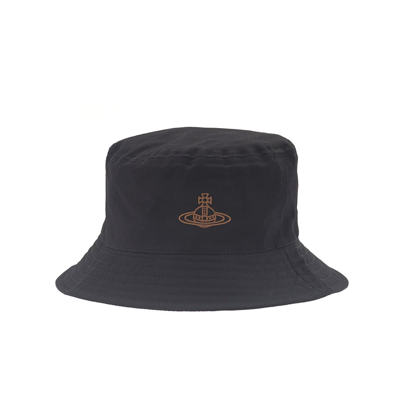 Vivienne Westwood Brushed Cotton Bucket Hat Black 81020009 W00DD N401