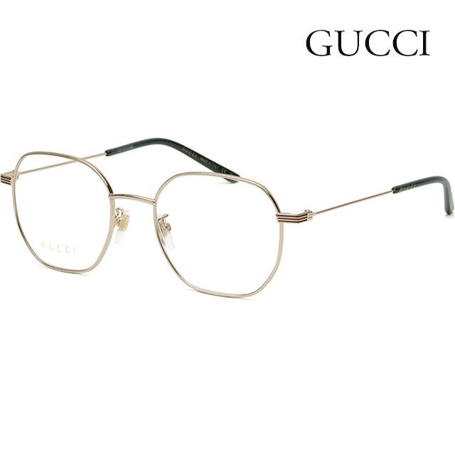 GUCCI Gold Rim Asian Fit Unisex Eyeglass Frames GG1125OA 002