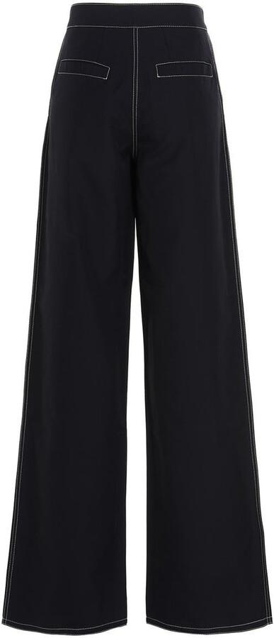 SUNNEI Straight Classic Pants Black Wool Blend CRTWWBOT005 TWI0020098