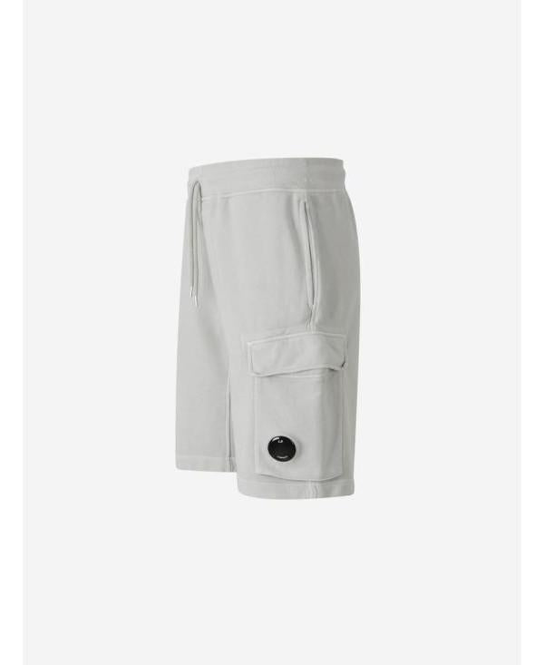 CP Company Cotton Diagonal Fleece Cargo Shorts