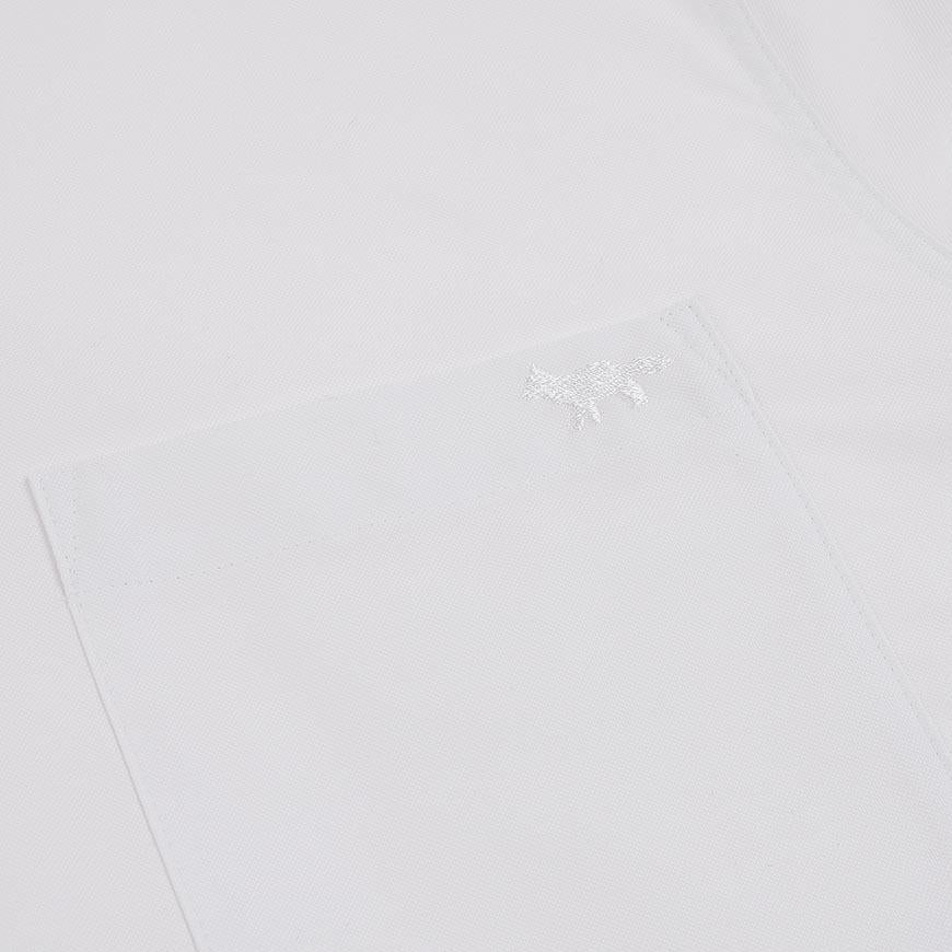 Maison Kitsune Profile Fox Regular Fit Long Sleeve Shirt Whi QM00412 WC5062 P100