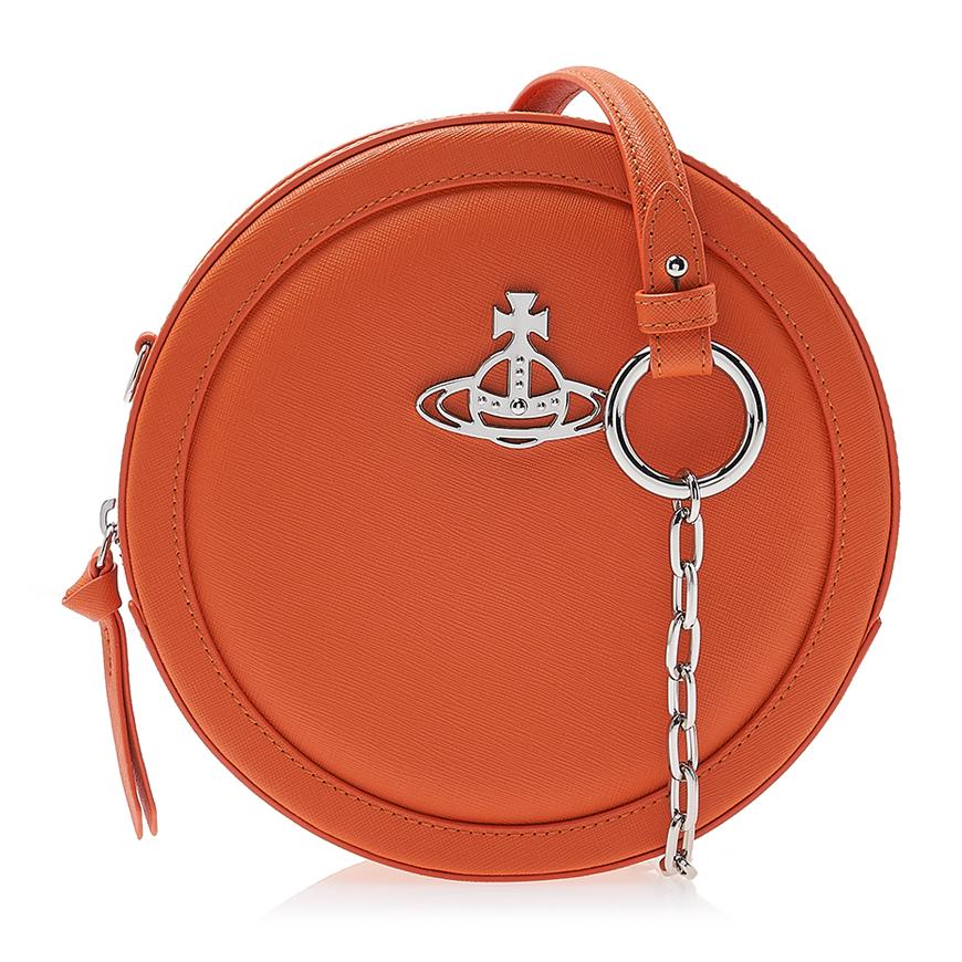 Vivienne Westwood Ruby Round Crossbody Bag Black Leather Women’s