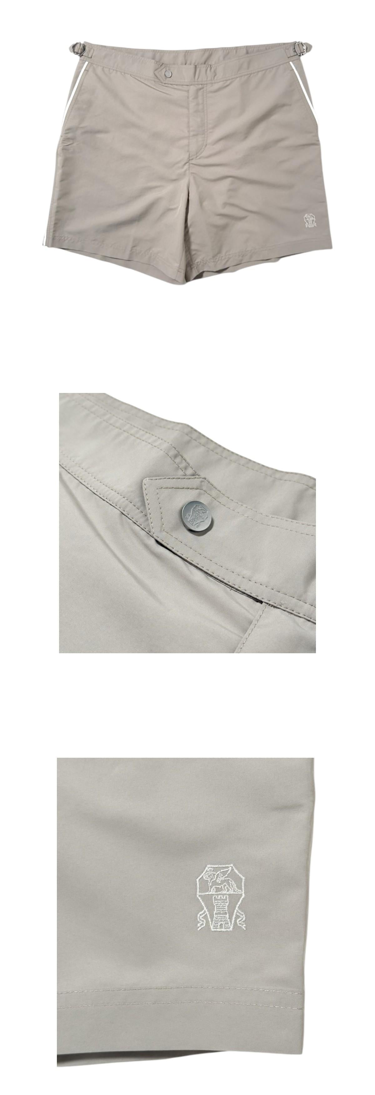Brunello Cucinelli Nylon Swim Shorts with Waist Strap Men’s