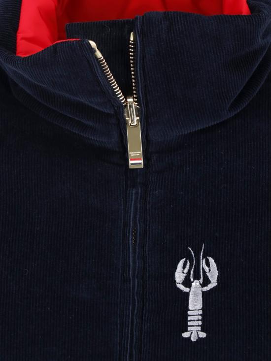 THOM BROWNE Navy Down Puffer Jacket Men