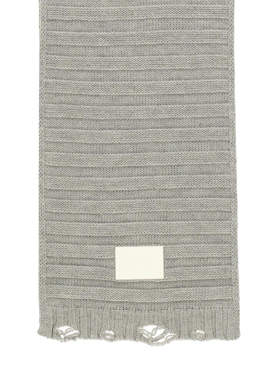 Maison Margiela Wool Scarf Beige Knit Ladies Scarf Accessory