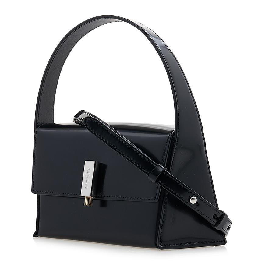 Ferragamo Women's Geometric Shoulder Bag 21 3971 NERO 0762804