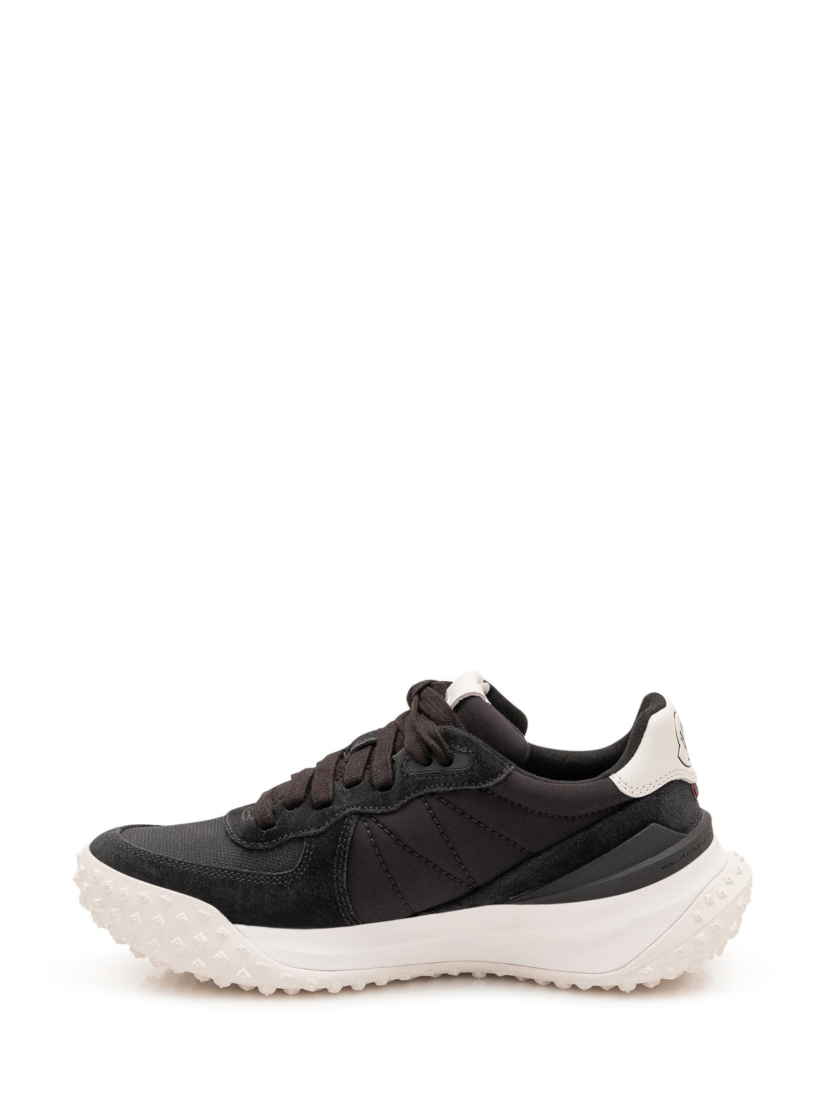 Moncler Black Leather Low-Top Sneakers