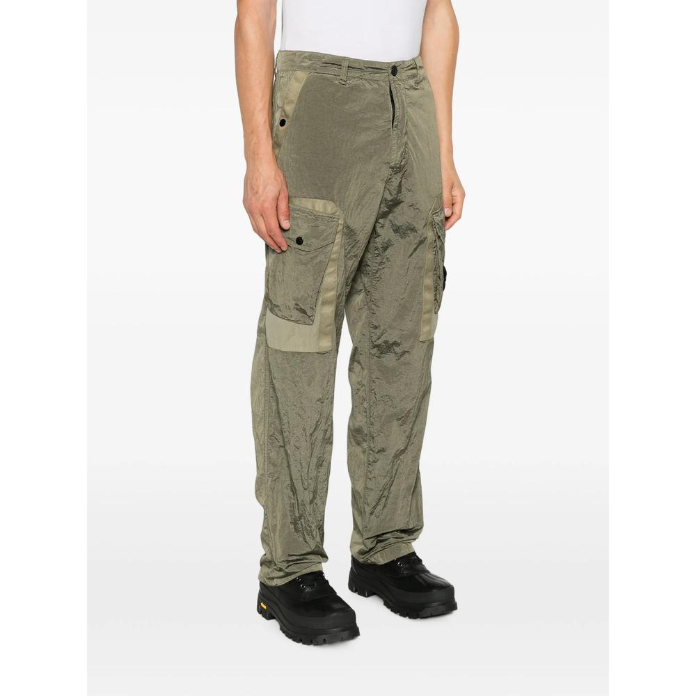 STONE ISLAND Green Cotton Cargo Pants for Men