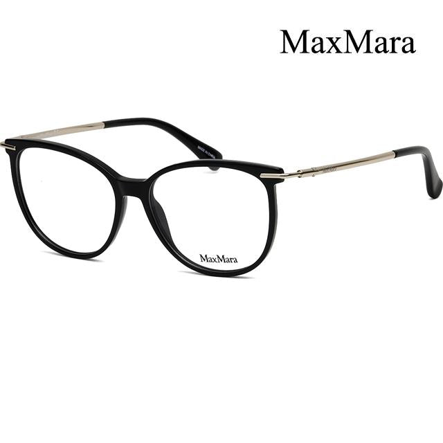 Max Mara Round Black Acetate Unisex Eyeglass Frames MM5050 001
