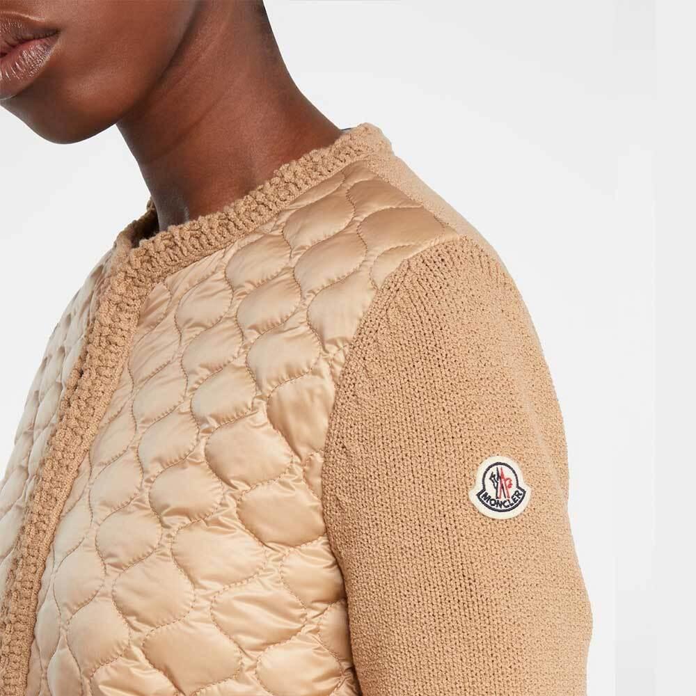 Moncler Geometric Quilted Padded Zip-Up Cardigan Women’s Jacke 9B00036 M5670 22B