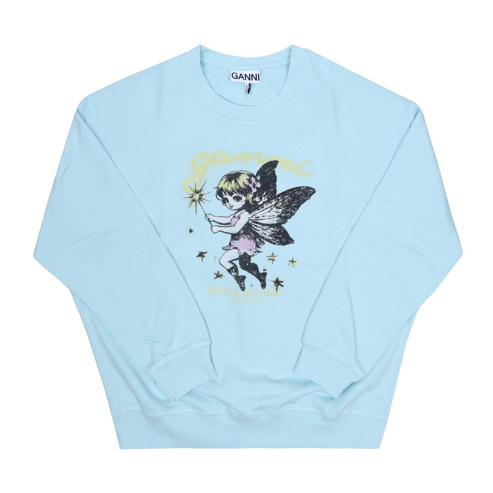 GANNI Isoli Fairy Logo Sweatshirt for Women A1060064 07Z