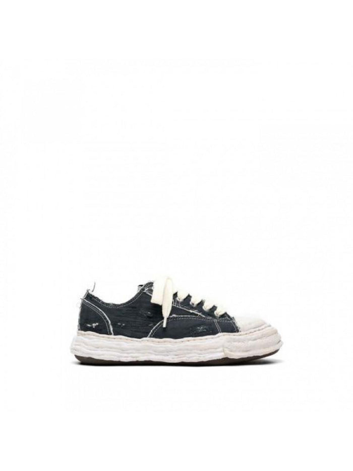 Maison Mihara Yasuhiro OG Sole Overdyed Canvas Low Top Sneakers Black