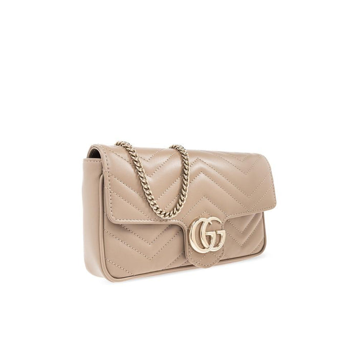 GUCCI GG Marmont Small Crossbody Bag Black Leather
