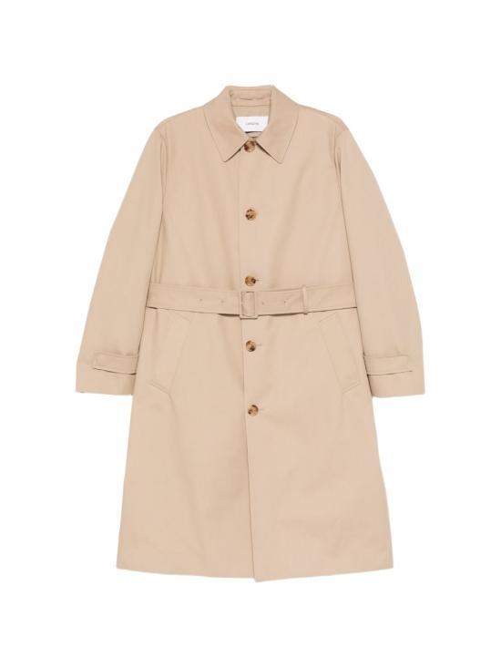 LARDINI Beige Wool Blend Single-Breasted Overcoat for Men PADRIL PASP6660 1200