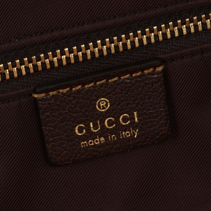 GUCCI Web Small Crossbody Bag Black GG Canvas Leather Trim