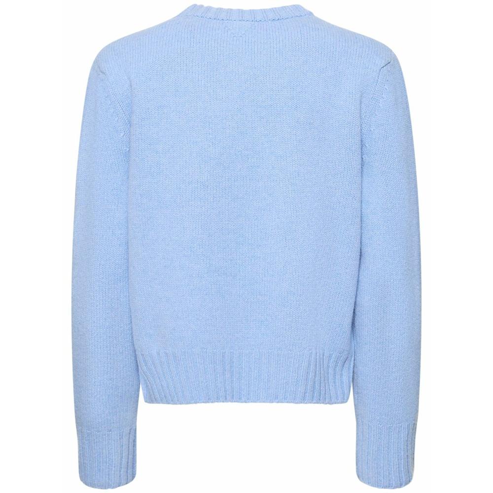 Bottega Veneta Heavy Wool Women’s Crewneck Knit Sweater Navy