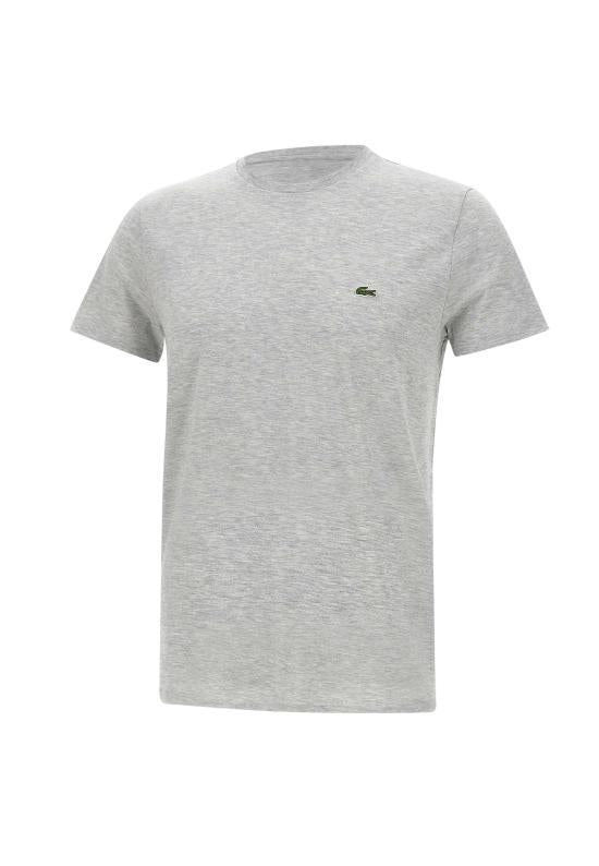 Lacoste Pima Cotton Jersey Crewneck T-Shirt Gray Men’s
