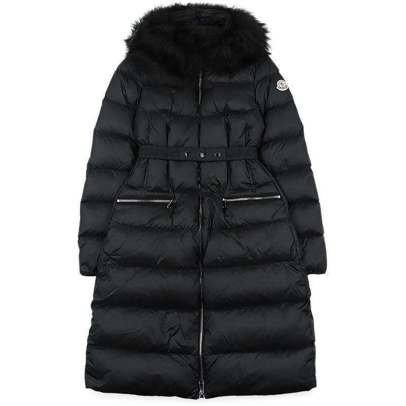 Moncler Women’s Hooded Long Down Puffer Jacket Black