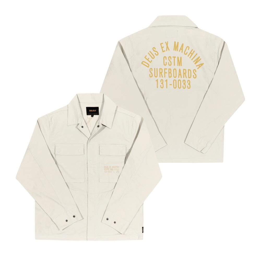 Deus Ex Machina Tommy Poplin Surf Overshirt Men’s Long Sleeve Shir DMP255118 DWH