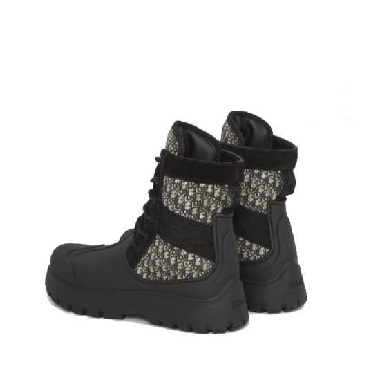 DIOR Leather Combat Boots for Men 3BO315ZYH961 BLACK DOM