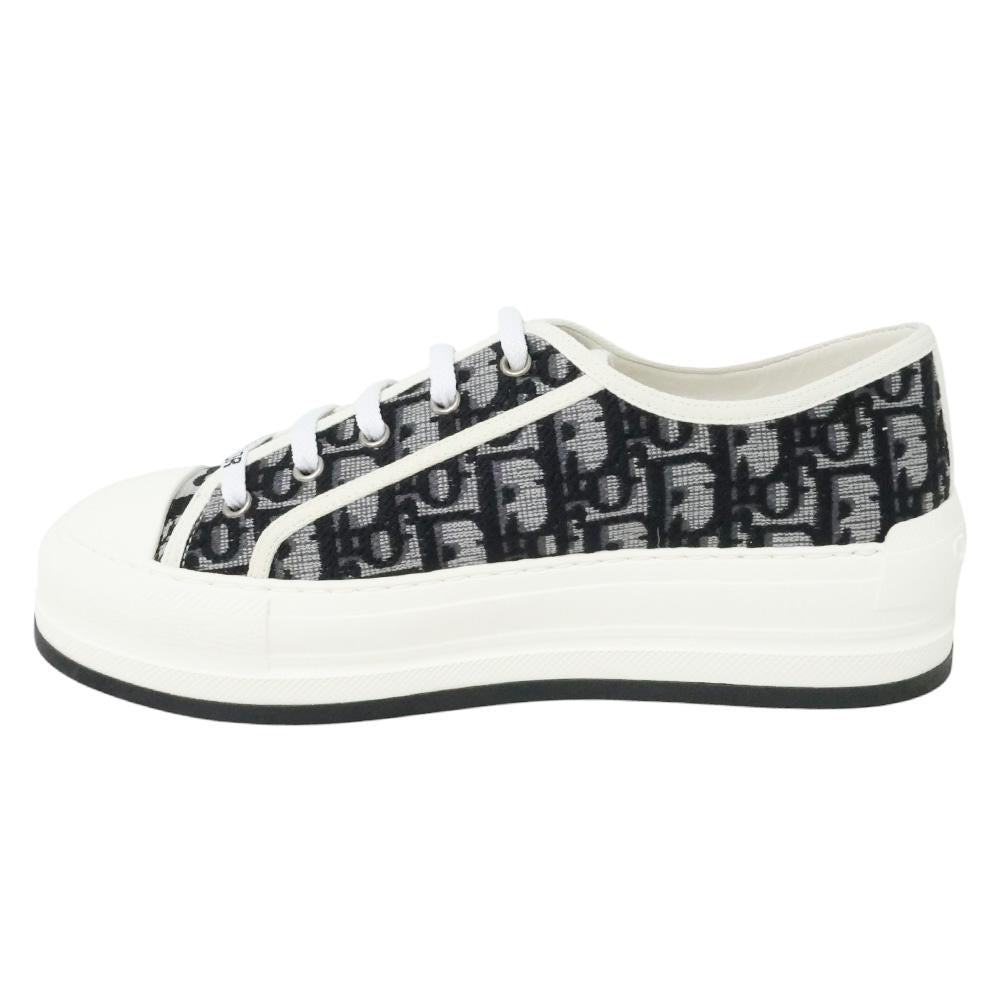 DIOR Oblique Canvas Low-Top Sneakers Women’s White/Navy