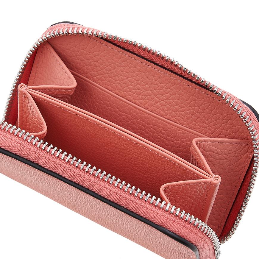 Ferragamo Gancini Zip Around Card Holder Wallet for Wome 22 0406 CORALLO 0758666