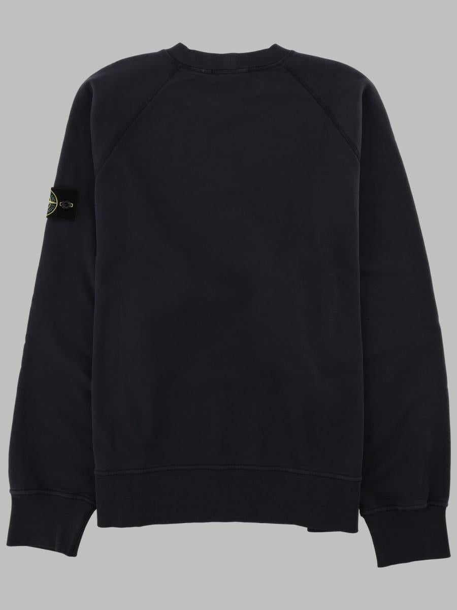STONE ISLAND Cotton Logo Sweatshirt Men’s Pullover Ivory