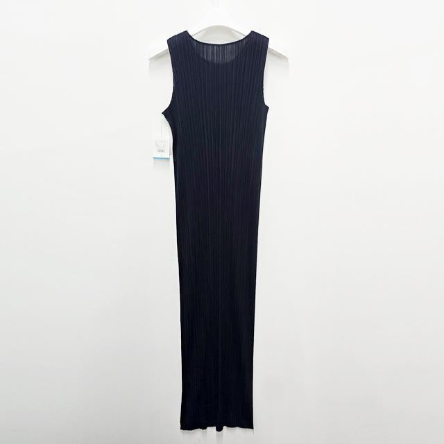 Issey Miyake Pleats Please New Bae 4 Long Dress Navy