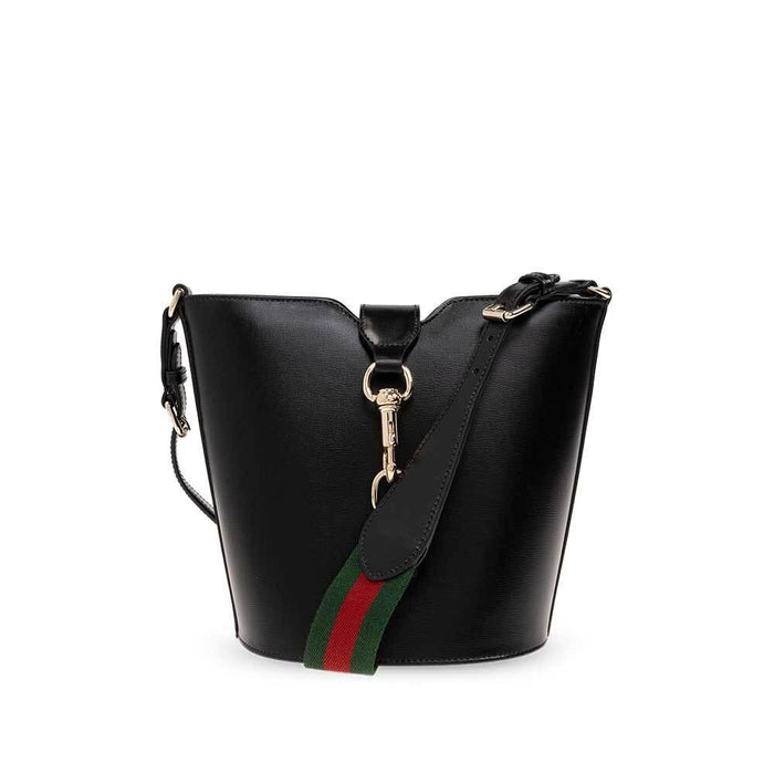 GUCCI Mini Bucket Shoulder Bag Black Leather