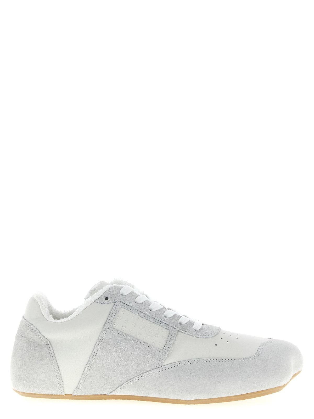 Maison Margiela White Leather Low-Top Sneakers