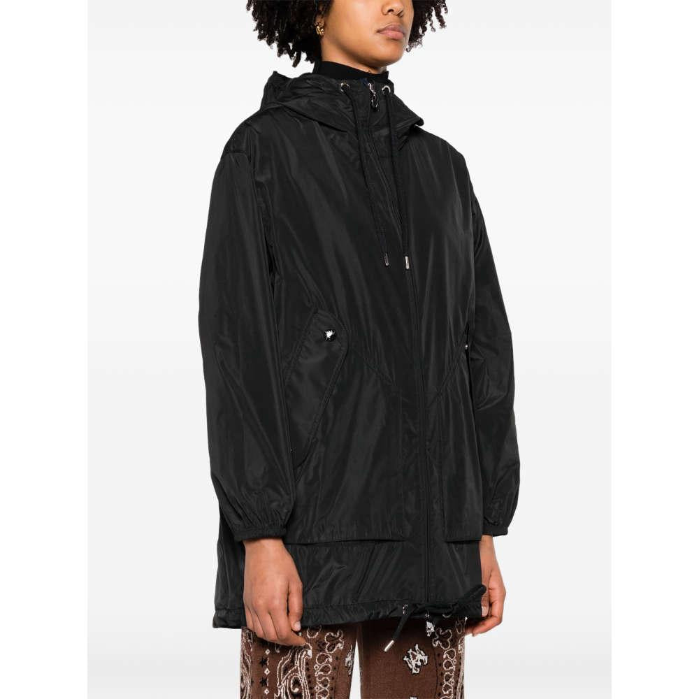 Moncler Melia Logo Patch Black Women’s Jacket