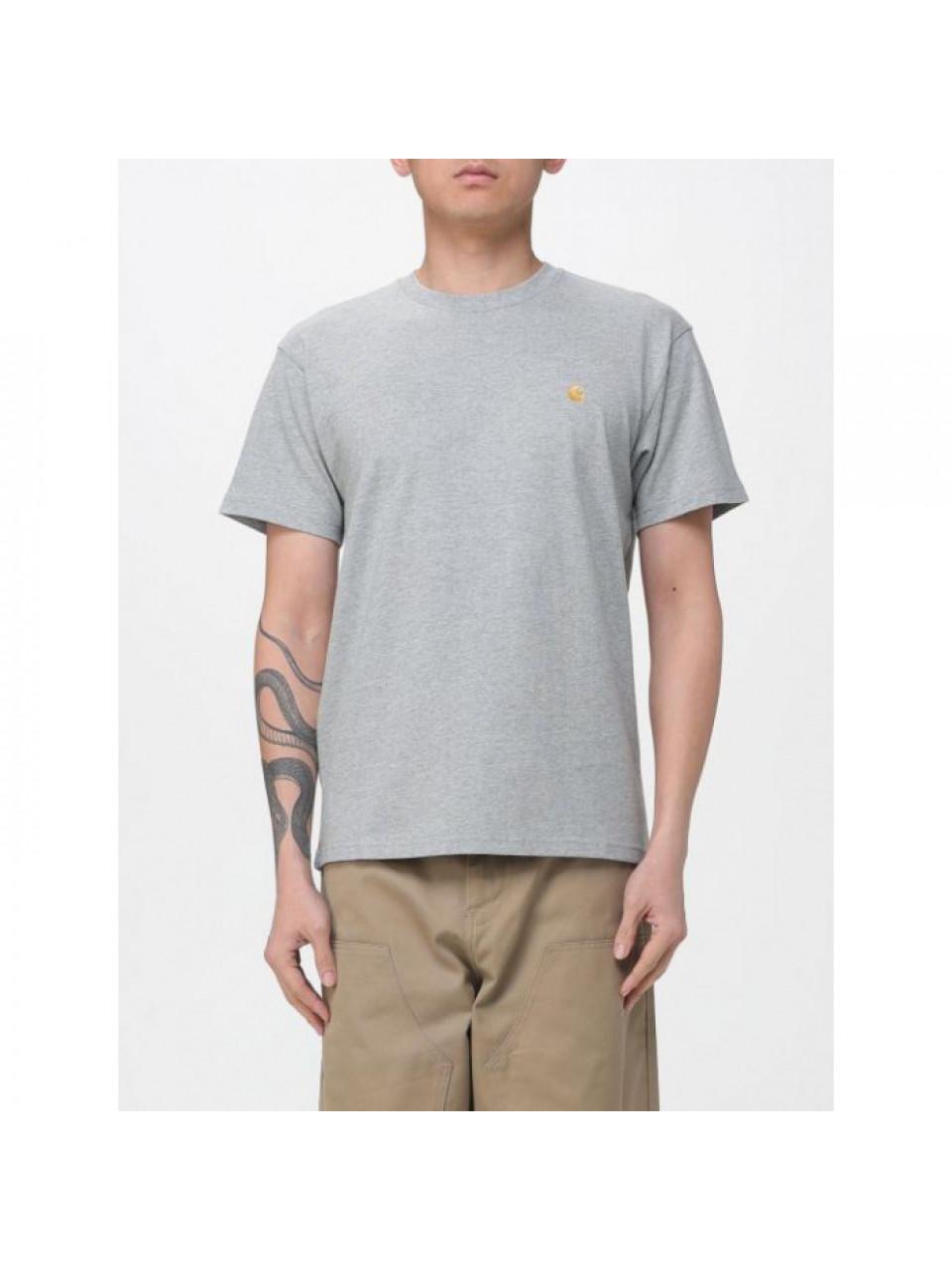 CARHARTT WIP SS Chase Short Sleeve T-Shirt Black Cotton Men's