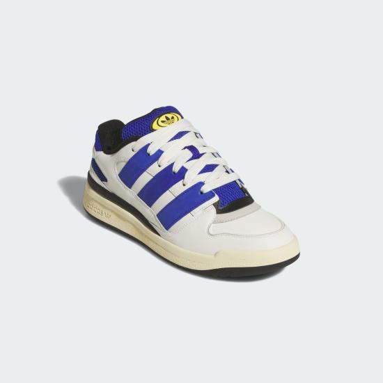 Adidas White Leather Low-Top Sneakers for Men JI3276 DOM